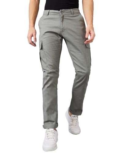 Spykar Men Beige Regular Fit Mid Rise Casual Cargo (Size:36)-MTRCG1BE041