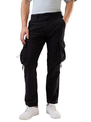 Spykar Men Beige Straight Fit Mid Rise Casual Cargo (Size:30)-MTRCG1BE026