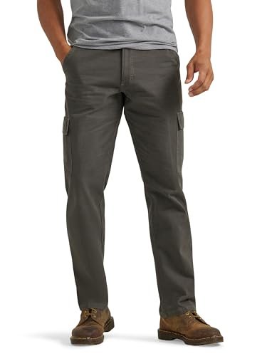 Wrangler Authentics Men's Twill Relaxed Fit Cargo Pant (Logan), Olive Drab, 30W x 32L