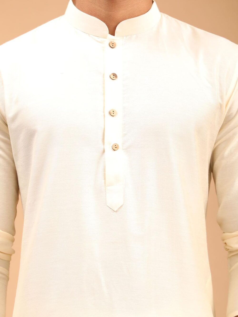 VASTRAMAY Classic Flower Print Silk Blend Printed Nehru Jacket with Kurta and Pant Style Pyjama – Elegant Ethnic Wear for Men - Image 4