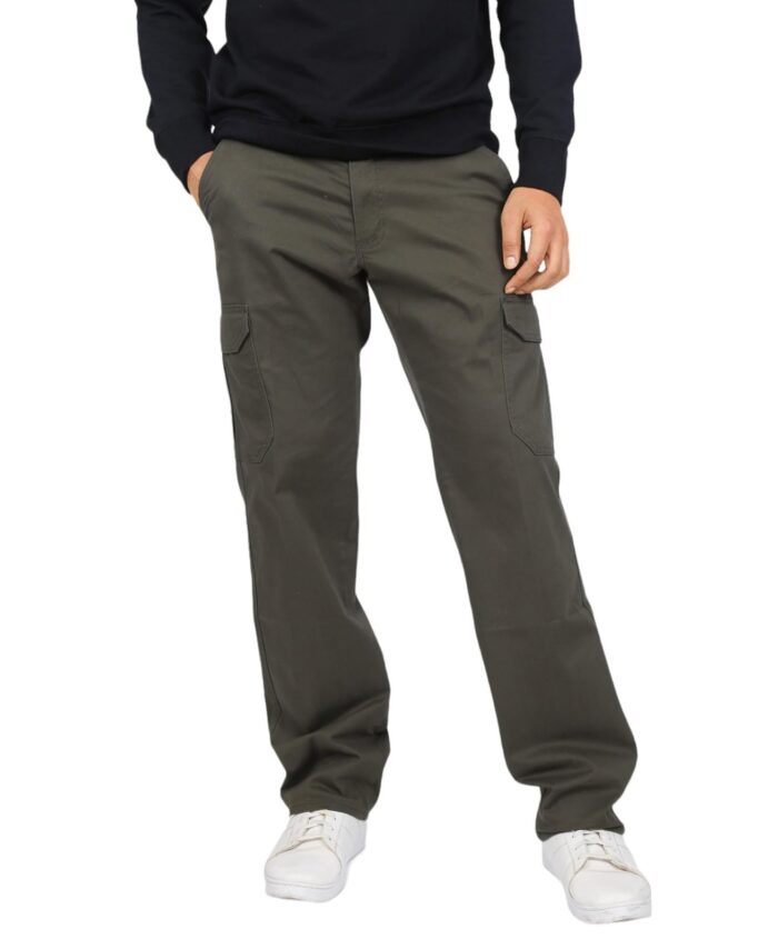 Lee Men's Regular Fit Pants (LMTR003755_Olive Green_30)