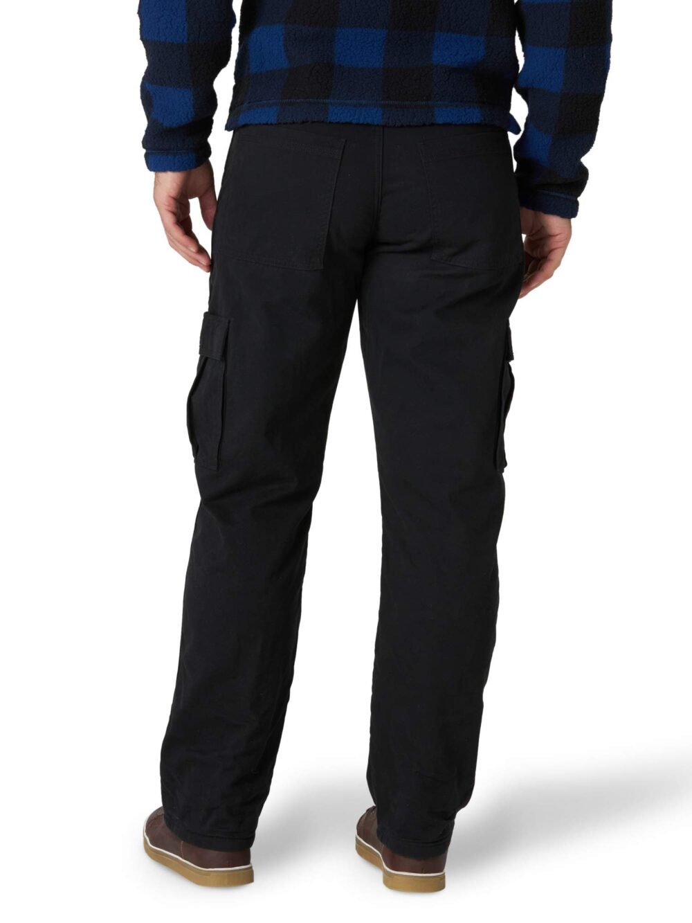 Wrangler Authentics Men's Fleece-Lined Cargo Pant, Black, 34W x 30L - Image 6
