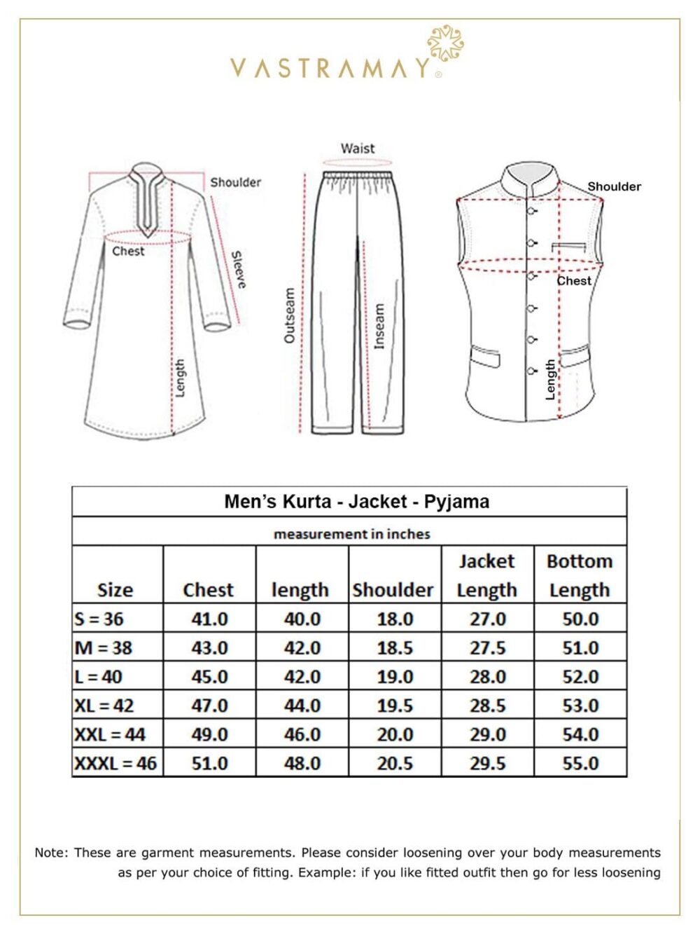 VASTRAMAY Classic Flower Print Silk Blend Printed Nehru Jacket with Kurta and Pant Style Pyjama – Elegant Ethnic Wear for Men - Image 3