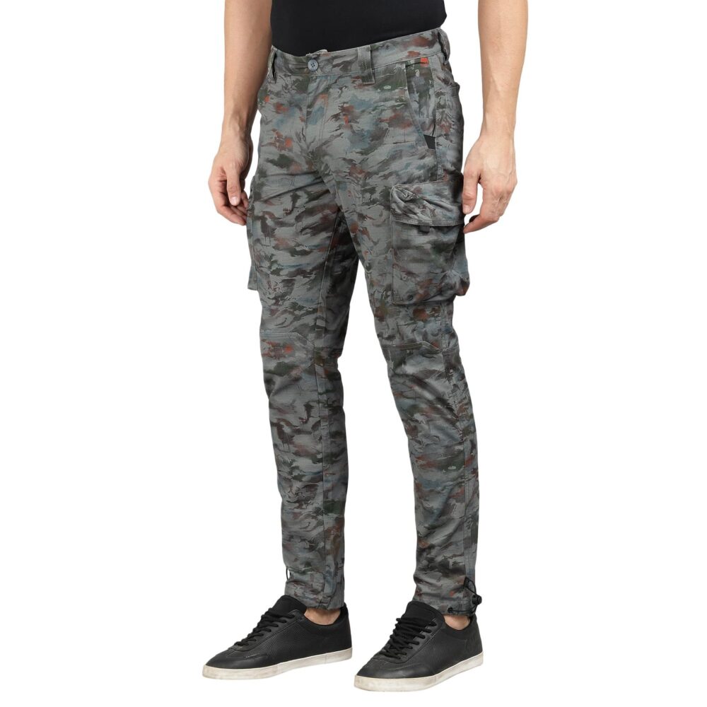 Royal Enfield ADV. CAMO Cargo Grey CAMO (36") 91 CM | Material: 50% COTT 50% Nylon | Fabric: Ripstop 210.0 GSM | Type: Cargo | Style : ADV. CAMO Cargo | Gender: Men's - Image 7