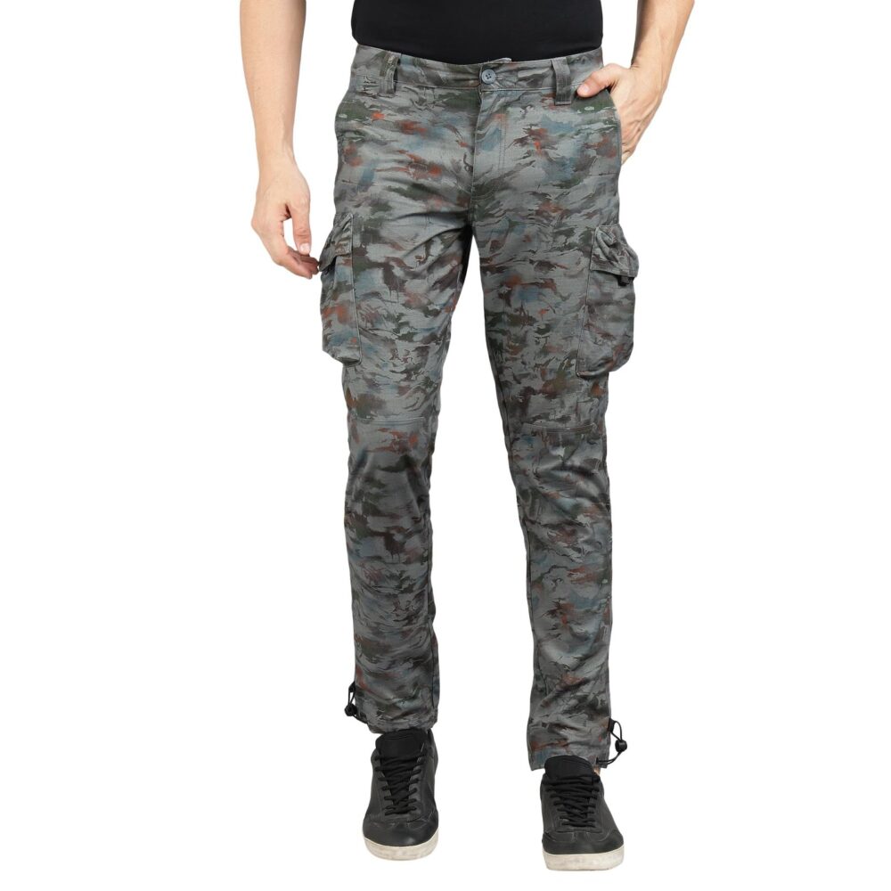 Royal Enfield ADV. CAMO Cargo Grey CAMO (36") 91 CM | Material: 50% COTT 50% Nylon | Fabric: Ripstop 210.0 GSM | Type: Cargo | Style : ADV. CAMO Cargo | Gender: Men's