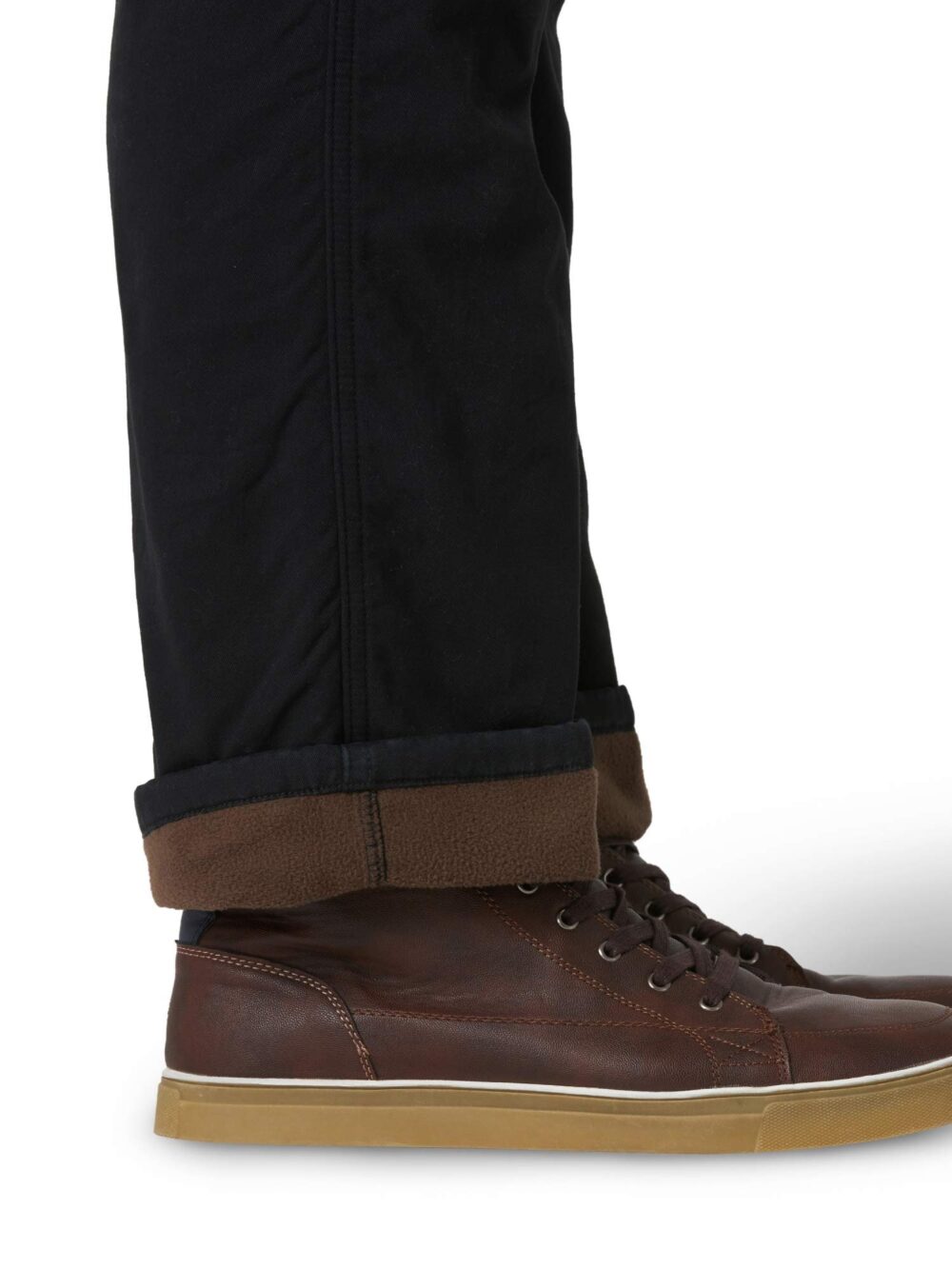 Wrangler Authentics Men's Fleece-Lined Cargo Pant, Black, 34W x 30L - Image 2