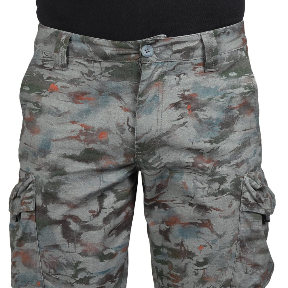 Royal Enfield ADV. CAMO Cargo Grey CAMO (36") 91 CM | Material: 50% COTT 50% Nylon | Fabric: Ripstop 210.0 GSM | Type: Cargo | Style : ADV. CAMO Cargo | Gender: Men's - Image 5