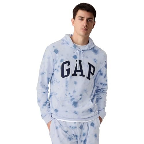 GAP Men's Polycotton Neck Hooded Sweatshirt (442600231_Blue
