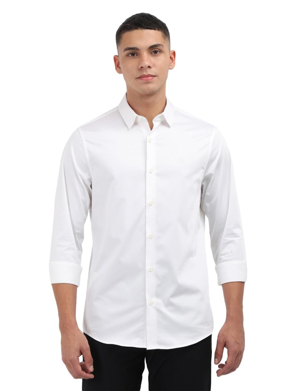 Calvin Klein Jeans Men's Slim Fit Shirt (J327435YAF White