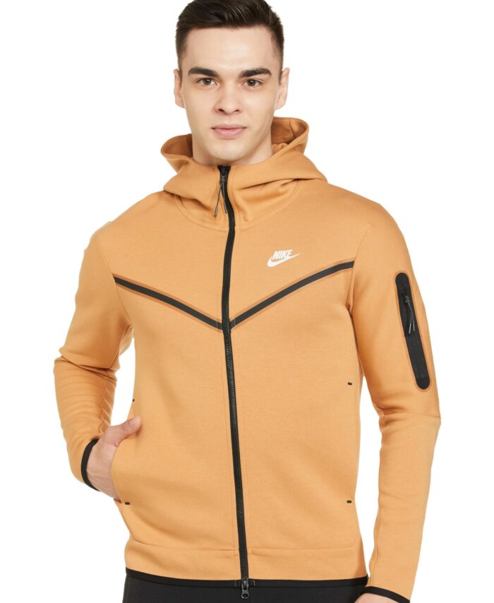 AS M NSW TCH FLC Hoodie FZ WR-Elemental GOLD/SAIL-CU4490-722-XL