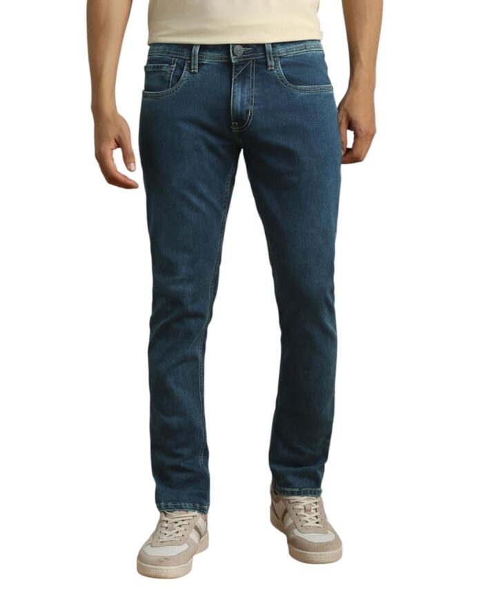 Peter England Men's Skinny Jeans (PJDNCSKP532609_Blue