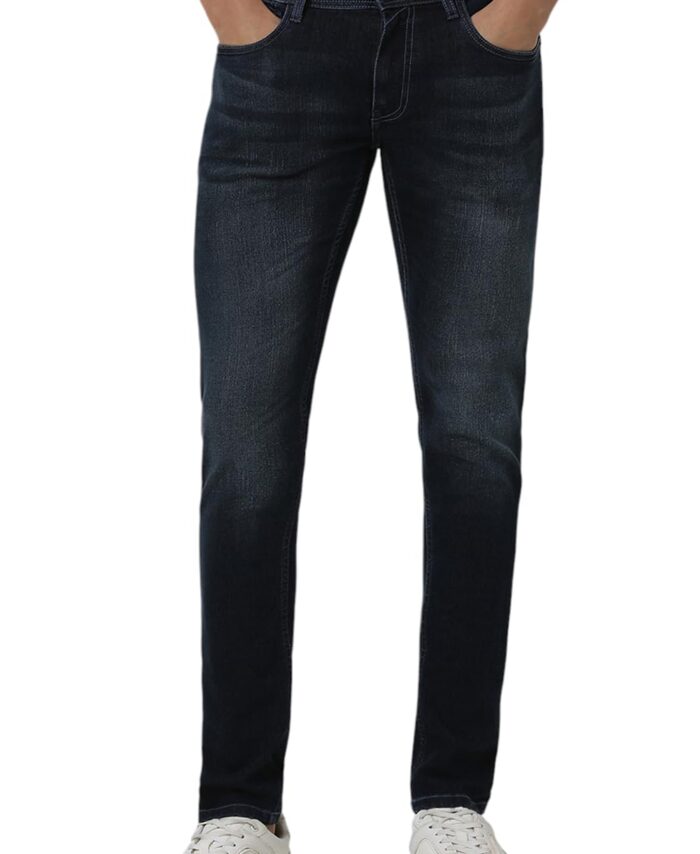 Peter England Men Mid Rise Skinny Jeans (PJDNCSKPP53640_Navy 36)