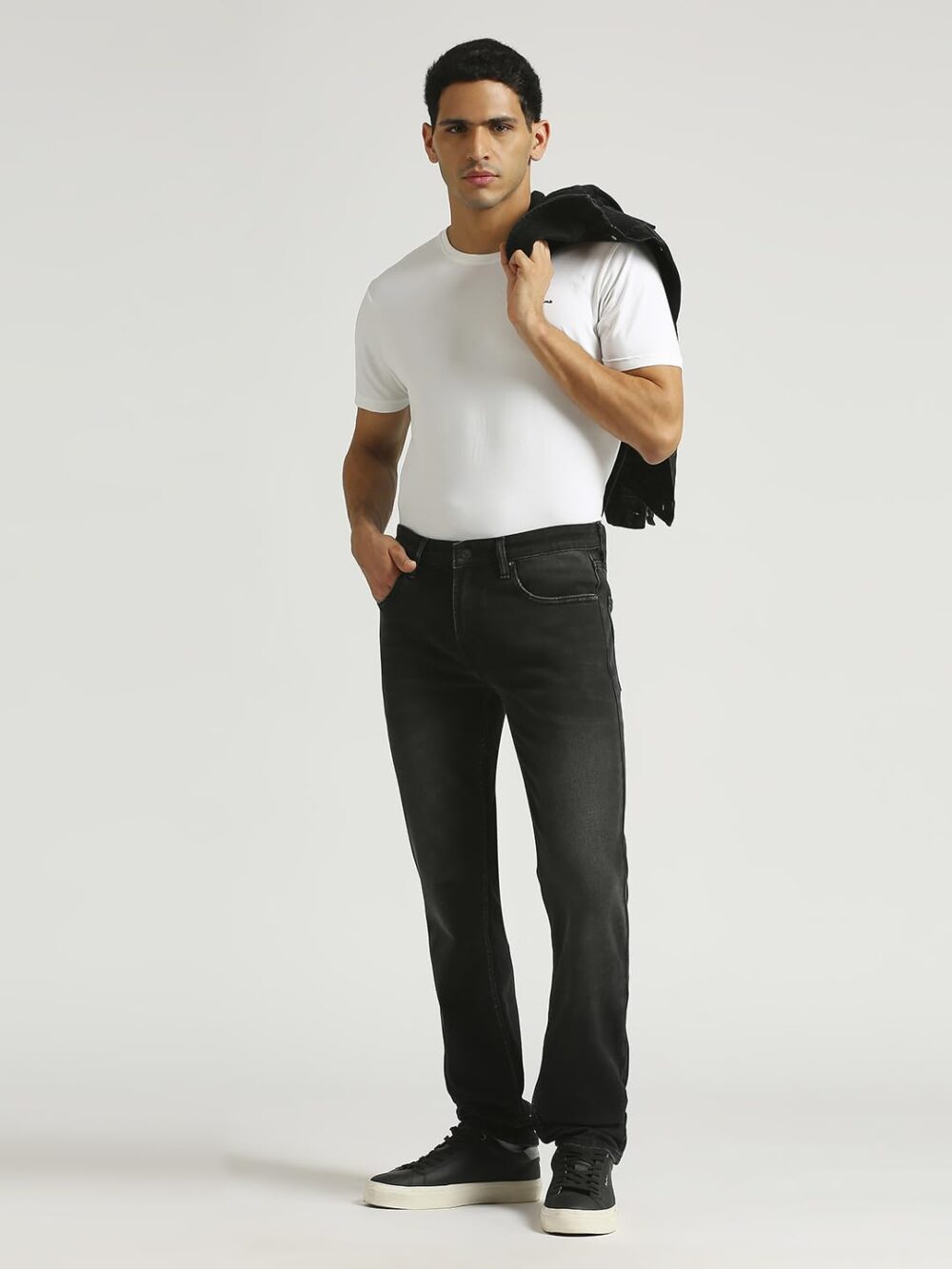 Pepe Jeans Men's Slim Jeans (PM207939Q013_Black Used - Image 7
