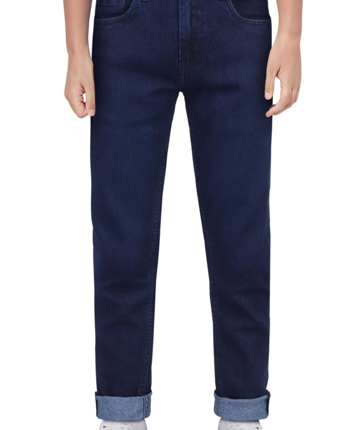 Allen Solly Boys Mid Rise Skinny Jeans Blue, 13-14 Years