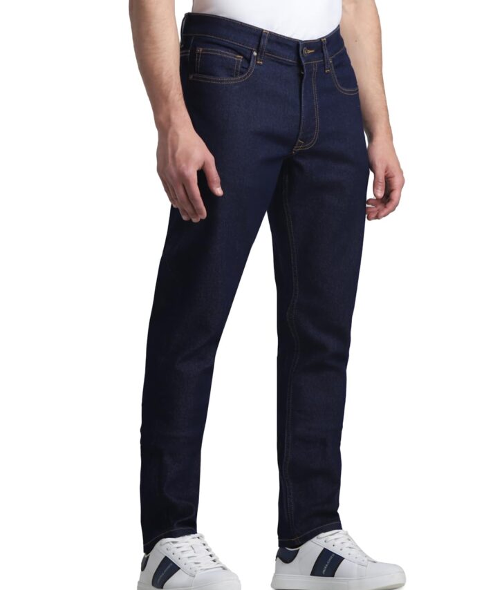 JACK & JONES Mens Blue Glenn Slim Fit Low Rise Jeans