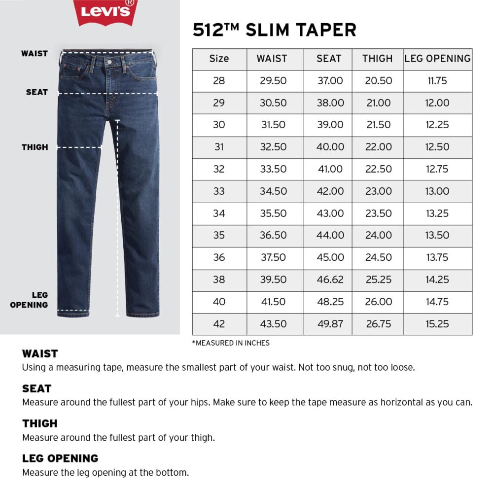 Levi's Men's 512 Slim Tapered Fit Mid Rise Light Fade Stretchable Jeans - Image 3