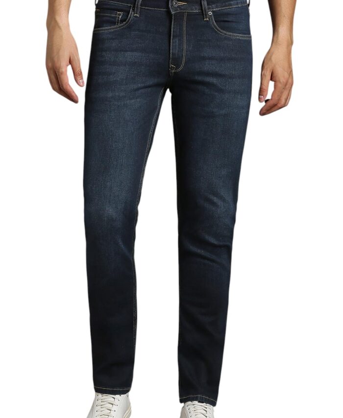 Louis Philippe Men's Slim Jeans (LRDNNSLBP81344_Navy