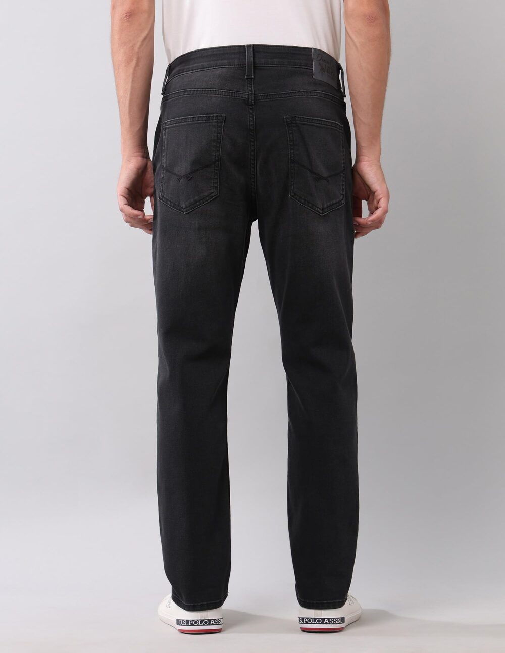 U. S. POLO ASSN. Men's Regular Jeans (UDJENO2355_Black - Image 5