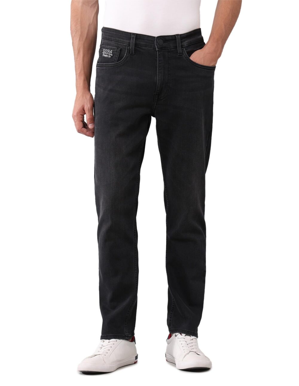 U. S. POLO ASSN. Men's Regular Jeans (UDJENO2355_Black