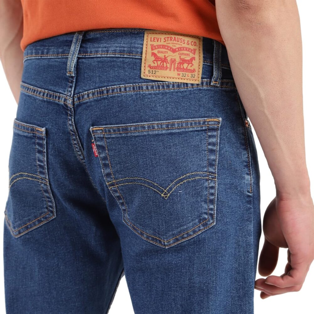 Levi's Men's 512 Slim Tapered Fit Mid Rise Light Fade Stretchable Jeans - Image 4