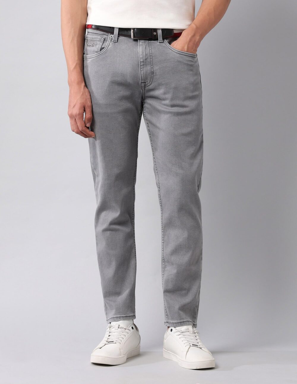 U. S. POLO ASSN. Men's Regular Jeans (UDJENO2358_Grey - Image 4