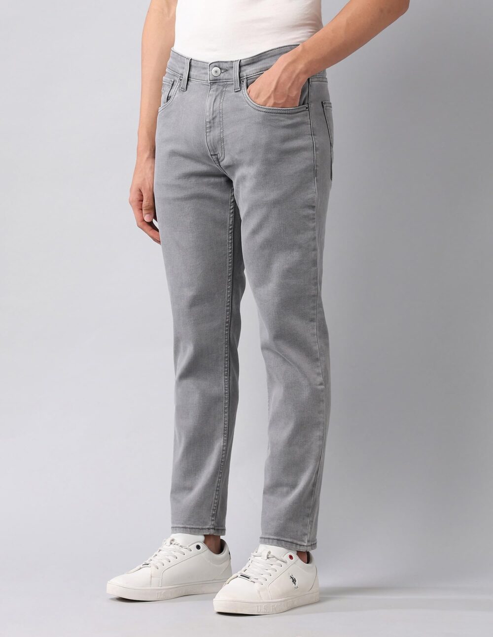 U. S. POLO ASSN. Men's Regular Jeans (UDJENO2358_Grey - Image 6