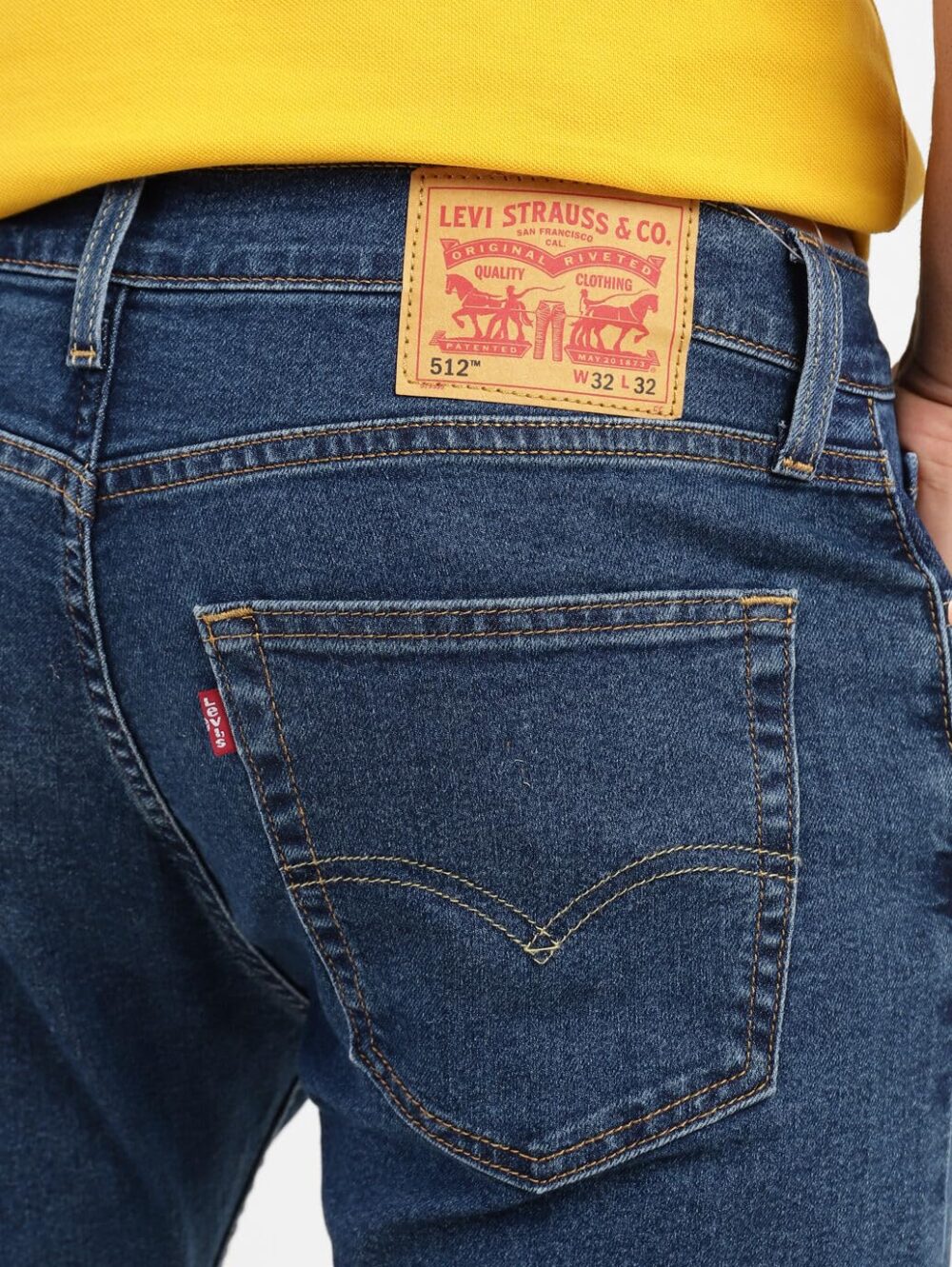 Levi's Men's 512 Slim Tapered Fit Mid Rise Light Fade Stretchable Jeans - Image 2