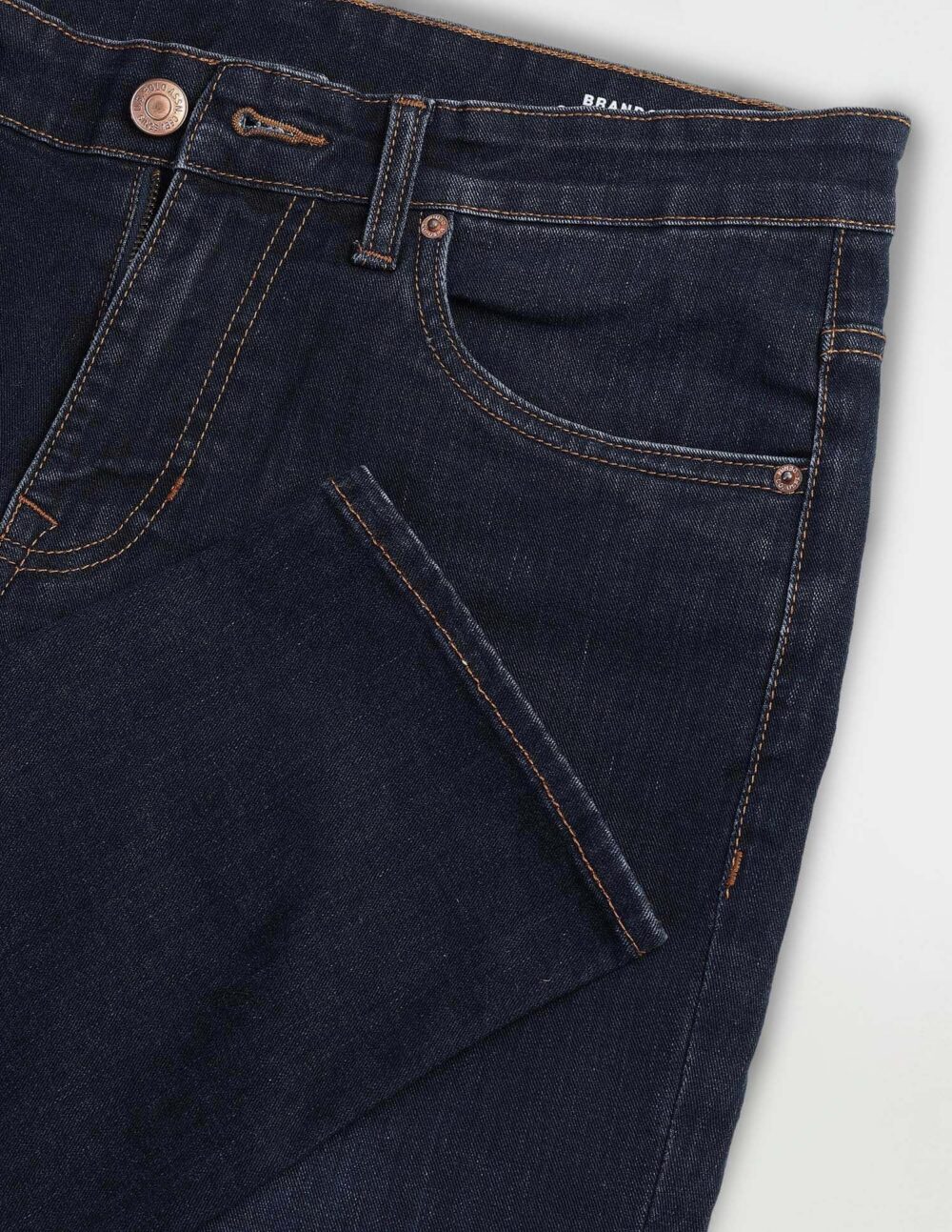 U.S. POLO ASSN. Men's Brandon Slim Tapered Fit Mid Rise Jeans (UDJENO1808_Blue - Dark Washed_34) - Image 4