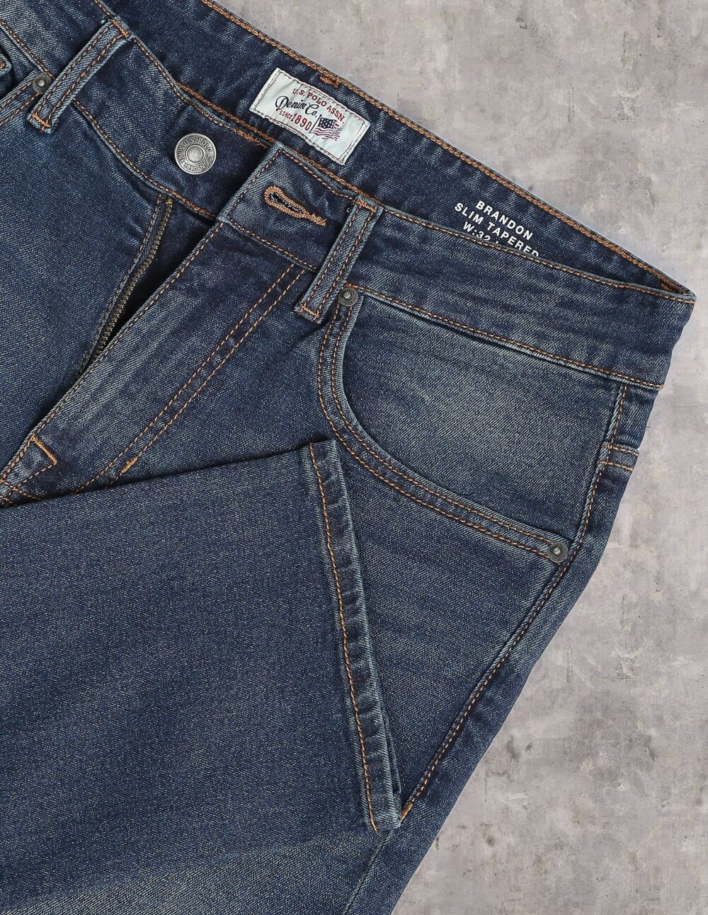 U.S. POLO ASSN. Men's Slim Jeans (UDJENO1009_Blue - Image 7